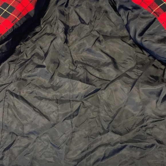 Pendleton sz 12 large Wallace plaid wool blazer red black yellow tartan vintage - Picture 10 of 10